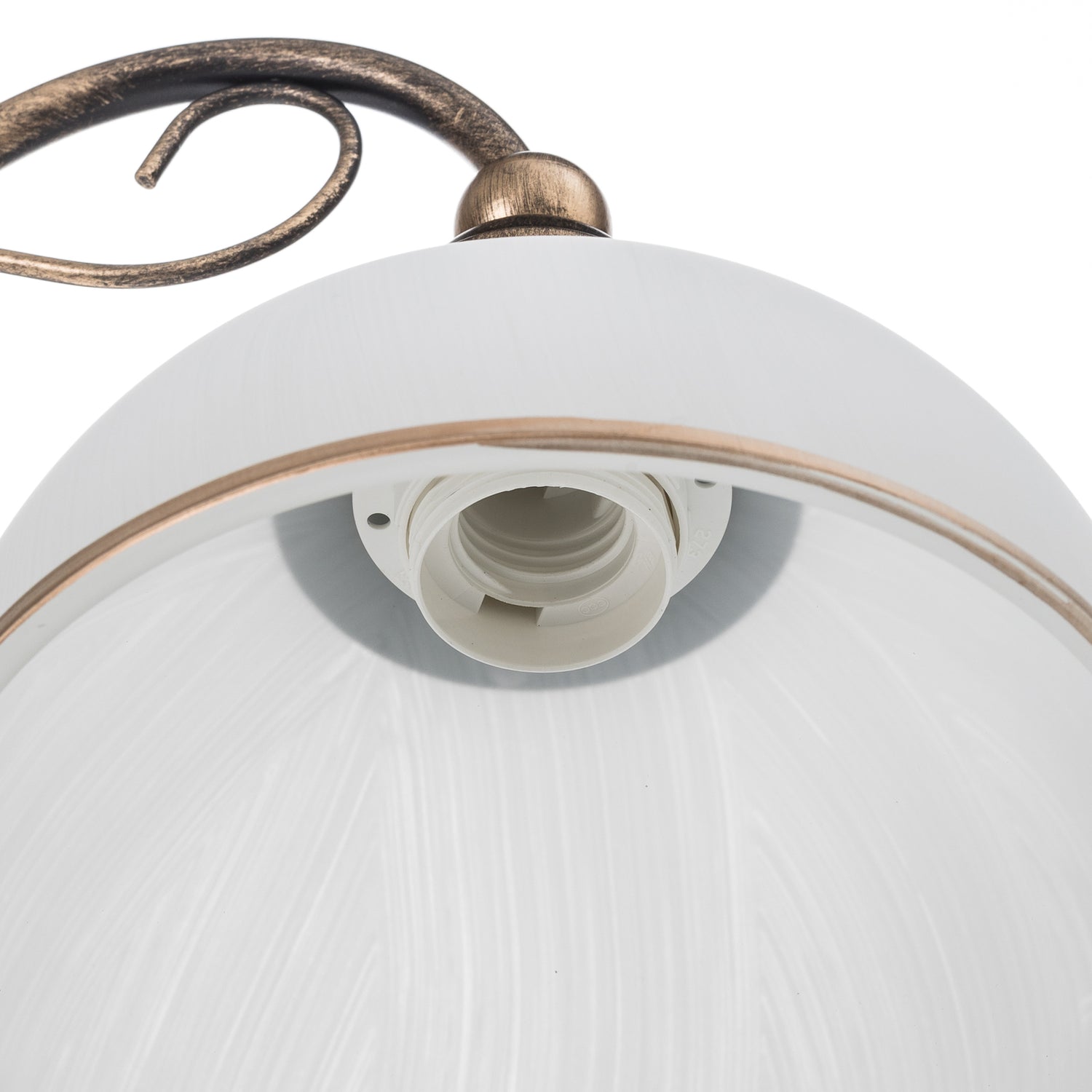 B-Ware Casale Wandleuchte Wandlampe Glas Metall Altmessing Dimmbar E27 Led Leuchte - 5905962011789