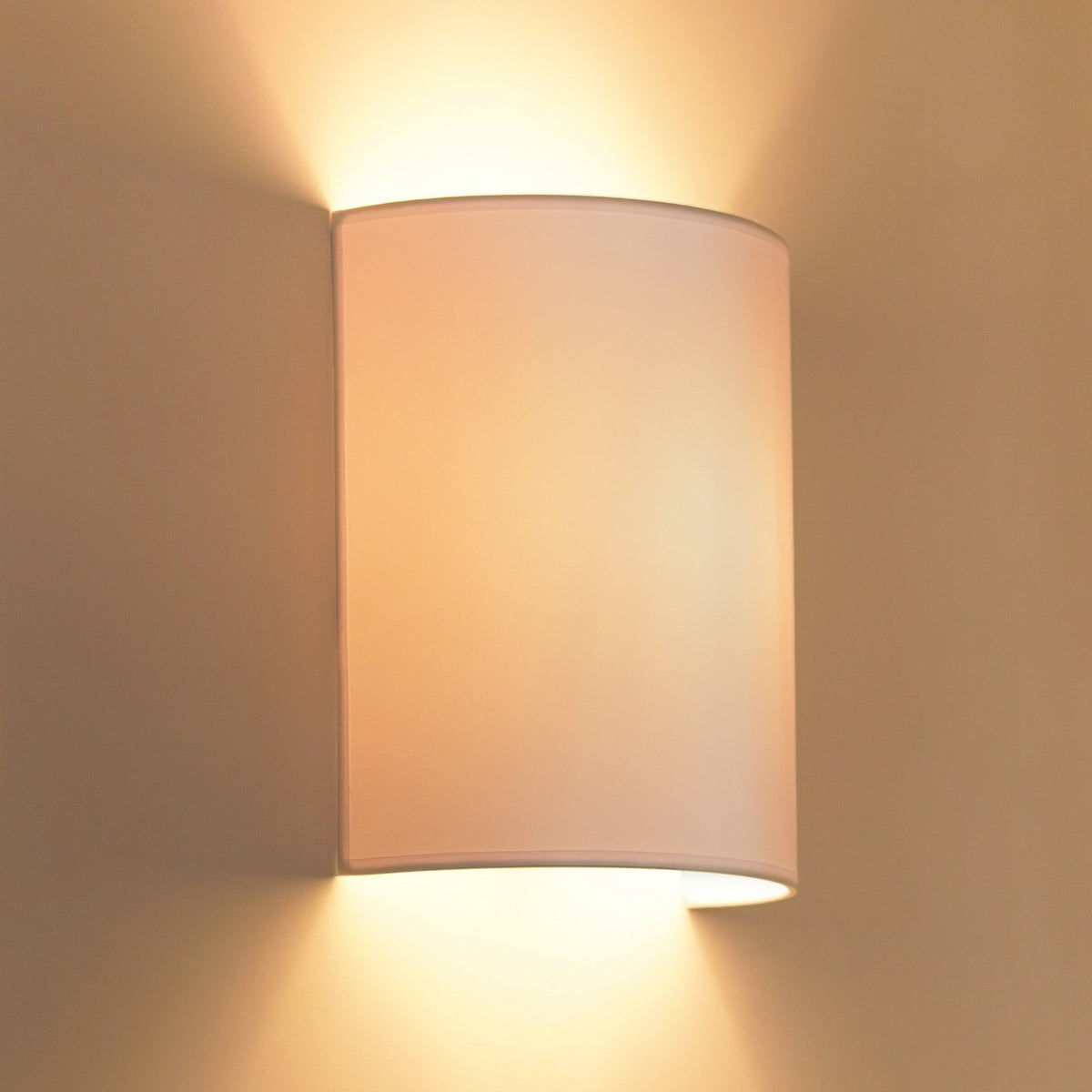 Duolla Wandleuchte Lampe Celine Wandlampe Wandlicht Leuchte Licht Stoff weiß E27 - 5905317606868