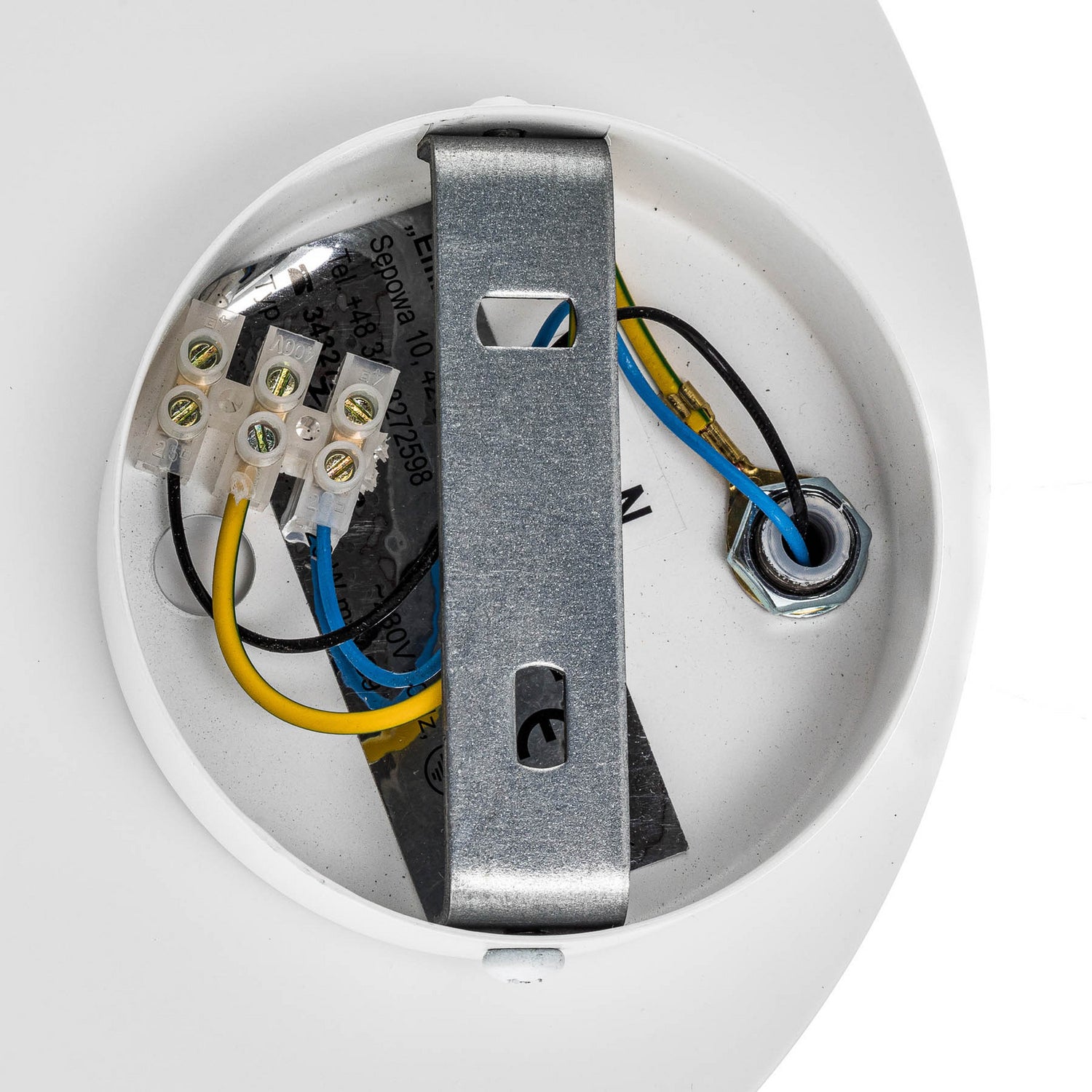 B-Ware Wandleuchte Wandlampe Circle Leuchte Lampe Rund Form Weiß Stahl Innenbeleuchtung - 5901738918443