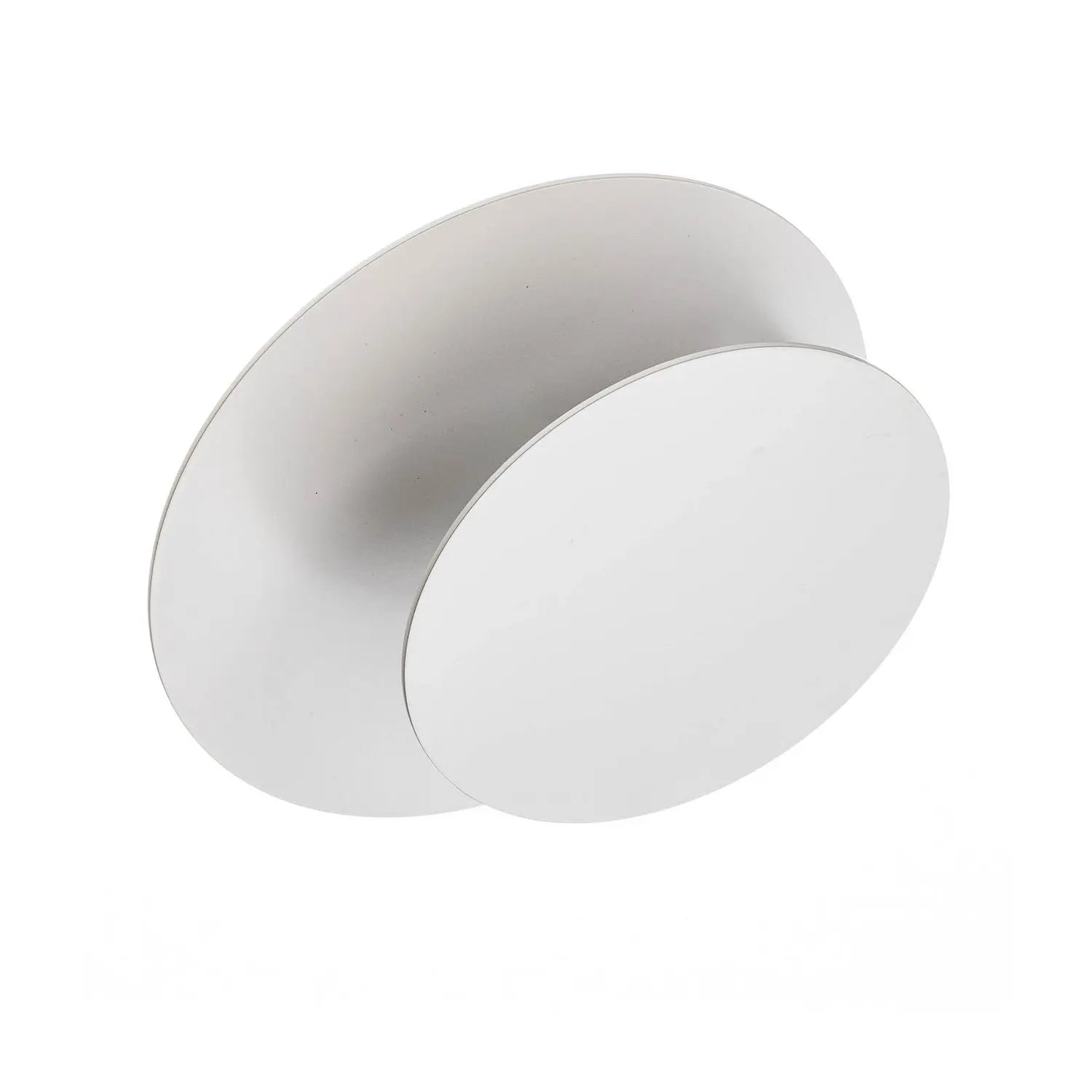 B-Ware Wandleuchte Wandlampe Circle Leuchte Lampe Rund Form Weiß Stahl Innenbeleuchtung - 5901738918443