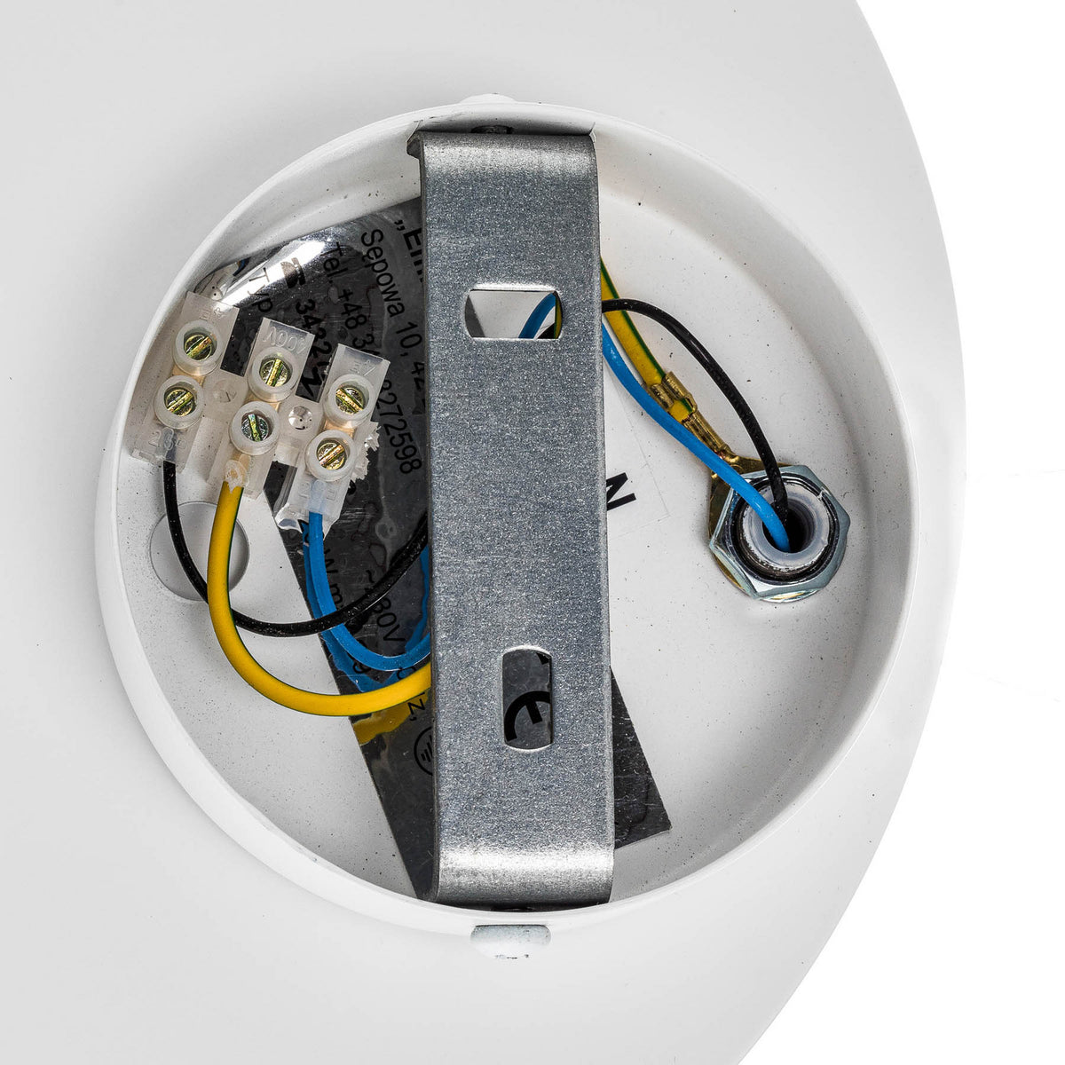 Wandleuchte Wandlampe Circle Leuchte Lampe rund Form weiß Stahl Innenbeleuchtung - 5901738918443