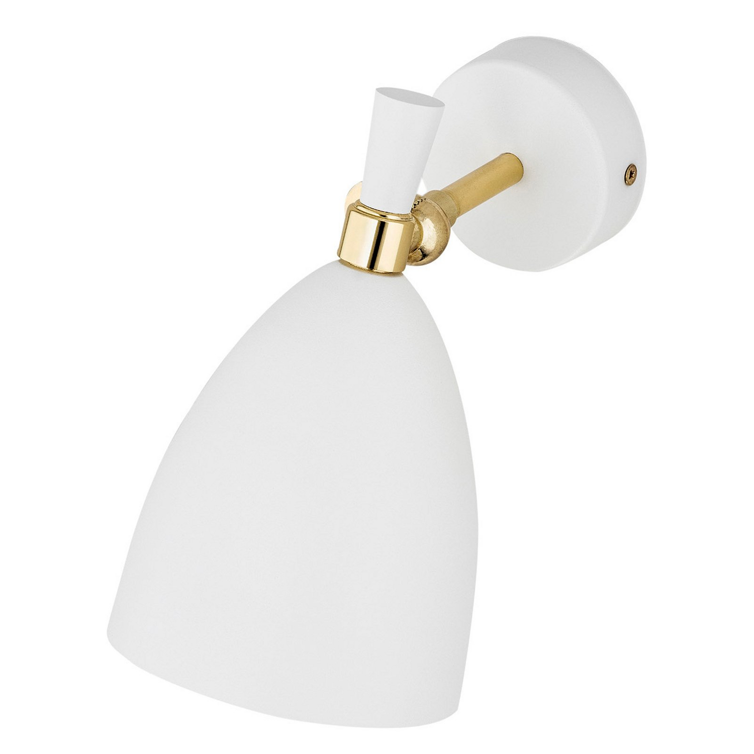 B-Ware Wandleuchte Cyntia Schwenkbar Weiß Messing Wandlampe Lampe Leuchte Spot Licht771 - 5902553224528