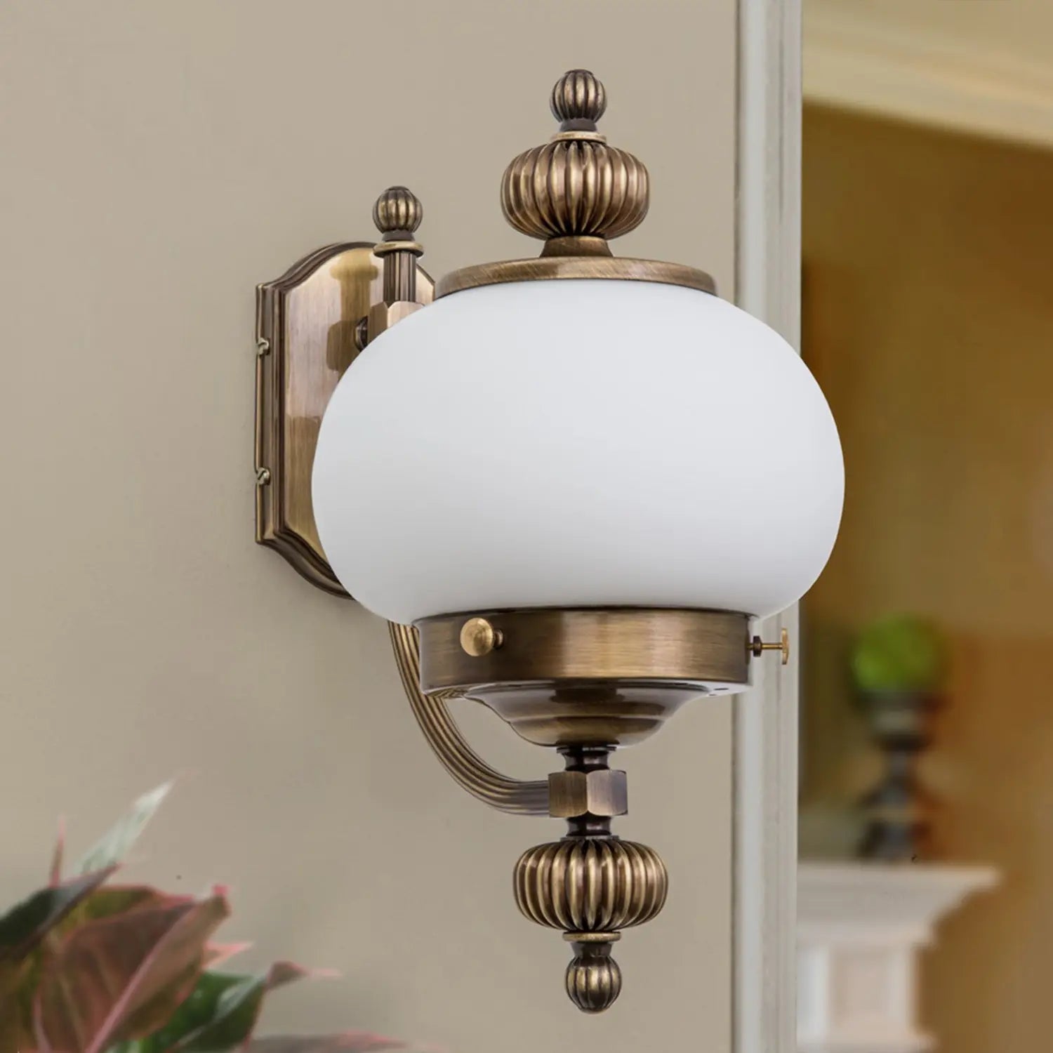 B-Ware Orion Wandleuchte Delia Wandlampe Lampe Leuchte Gartenlampe Altmessing 1 Flammig - 9003090015320
