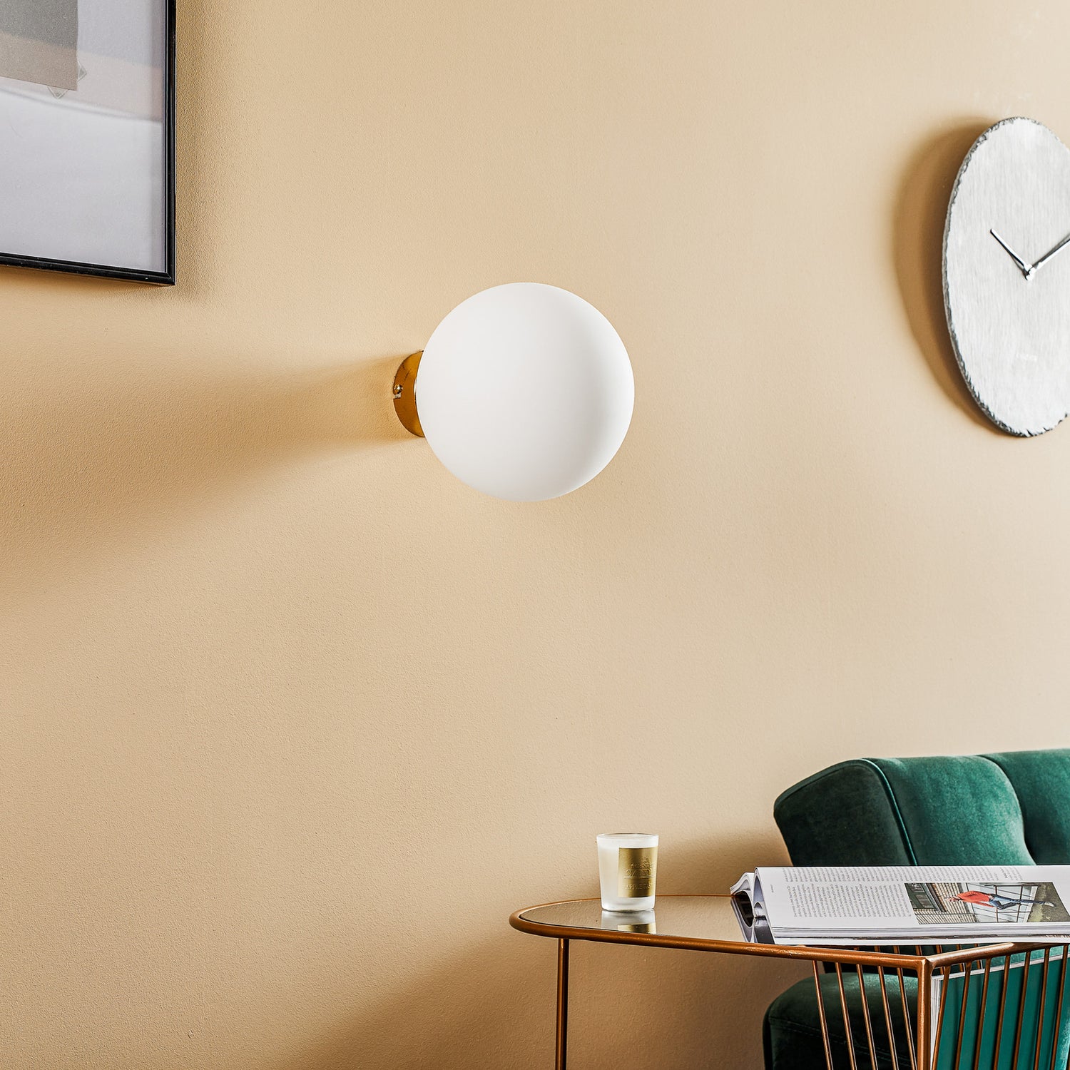 B-Ware Euluna Wandleuchte Dione Wandleuchte Wandlicht Flurleuchte E27 Gold Siehe Text - 5904798652869