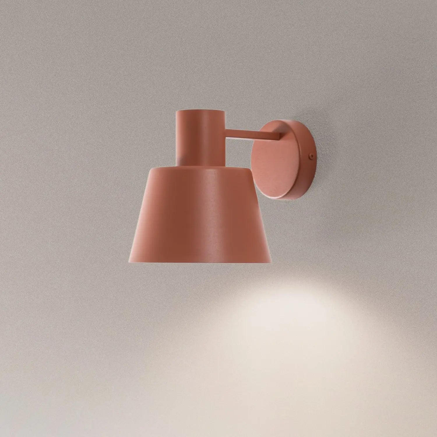 B-Ware Dunka Wandleuchte Lampe Wandlampe Ziegelrot 1 Flammig Stahl Höhe 17 Cm816 - 5902846810469