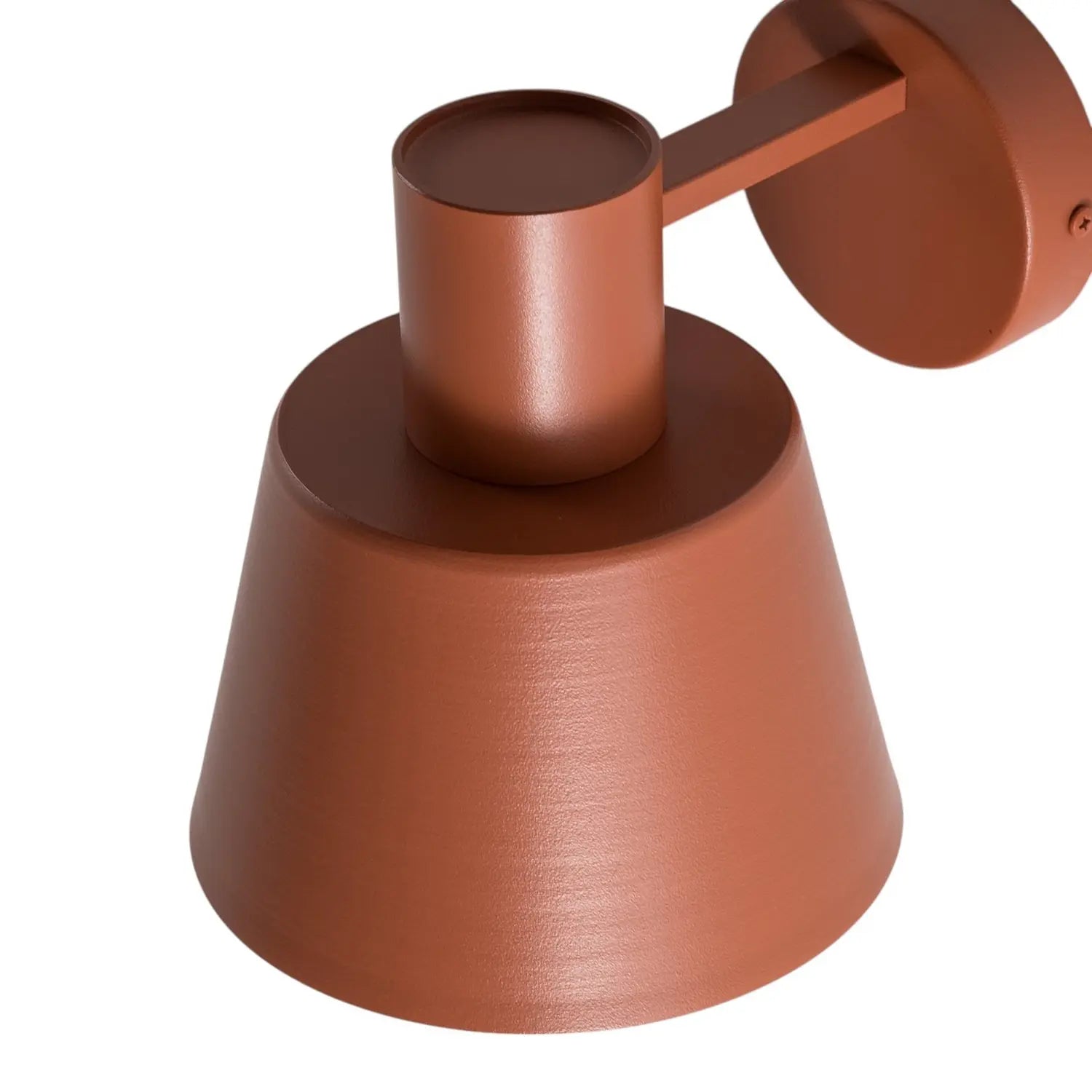 B-Ware Dunka Wandleuchte Lampe Wandlampe Ziegelrot 1 Flammig Stahl Höhe 17 Cm - 5902846810469