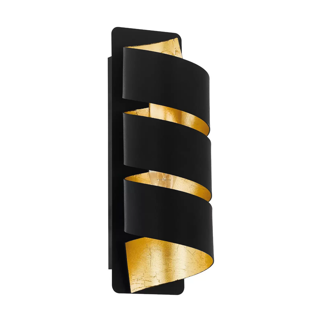 Eglo Wandleuchte Elizondo Wandlampe Wandlicht Leuchte Lampe Gedreht Schwarz Gold B-Ware - 9002759987558