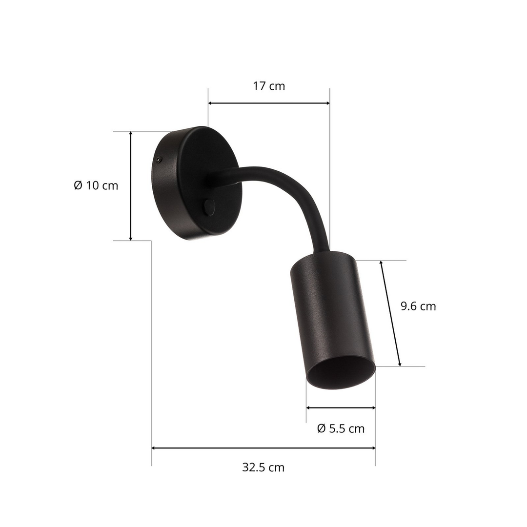 Nowodvorski Lighting Wandleuchte Eye Flex S Schwarz Wandlampe Lampe Leuchte Spot B-Ware - 5903139906890