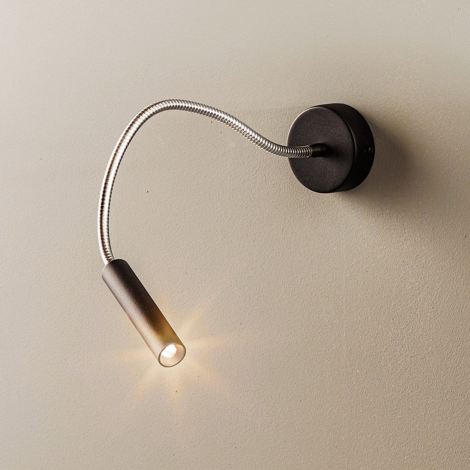SOLLUX LIGHTING Wandleuchte Lampe Wandlampe schwarz Flexarm Lampe Spot Leselampe - 5903282711457