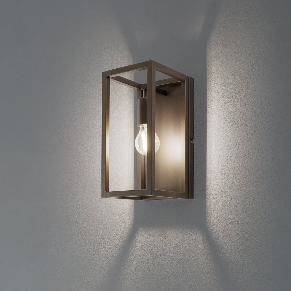 Wandleuchte Wandlampe Frame titan gold Stahl E27 LED Lampe 30 cm innen Lampe - 5907565944198