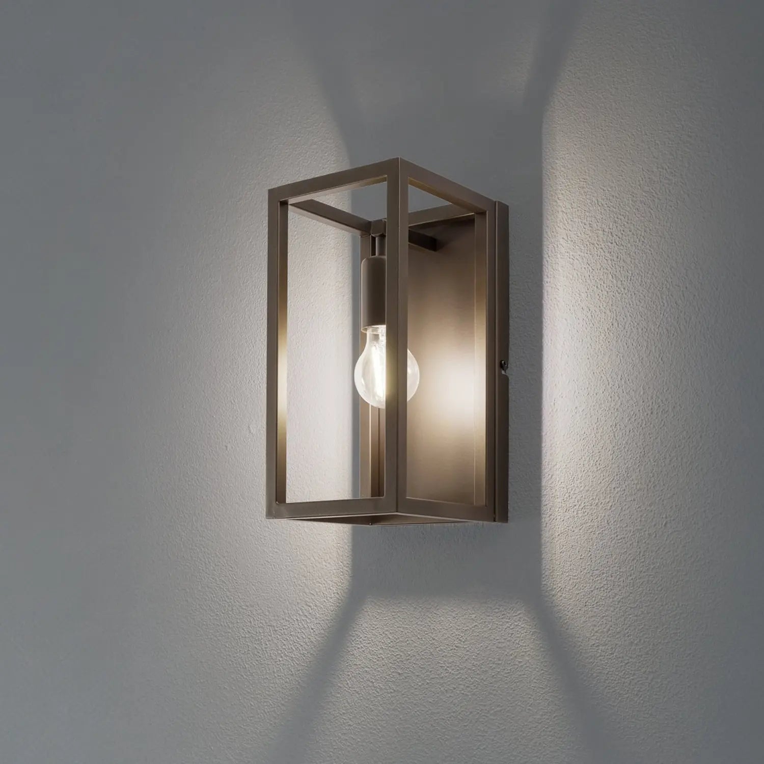 B-Ware Wandleuchte Wandlampe Frame Titan Gold Stahl E27 Led Lampe 30 Cm Innen Lampe - 5907565944198