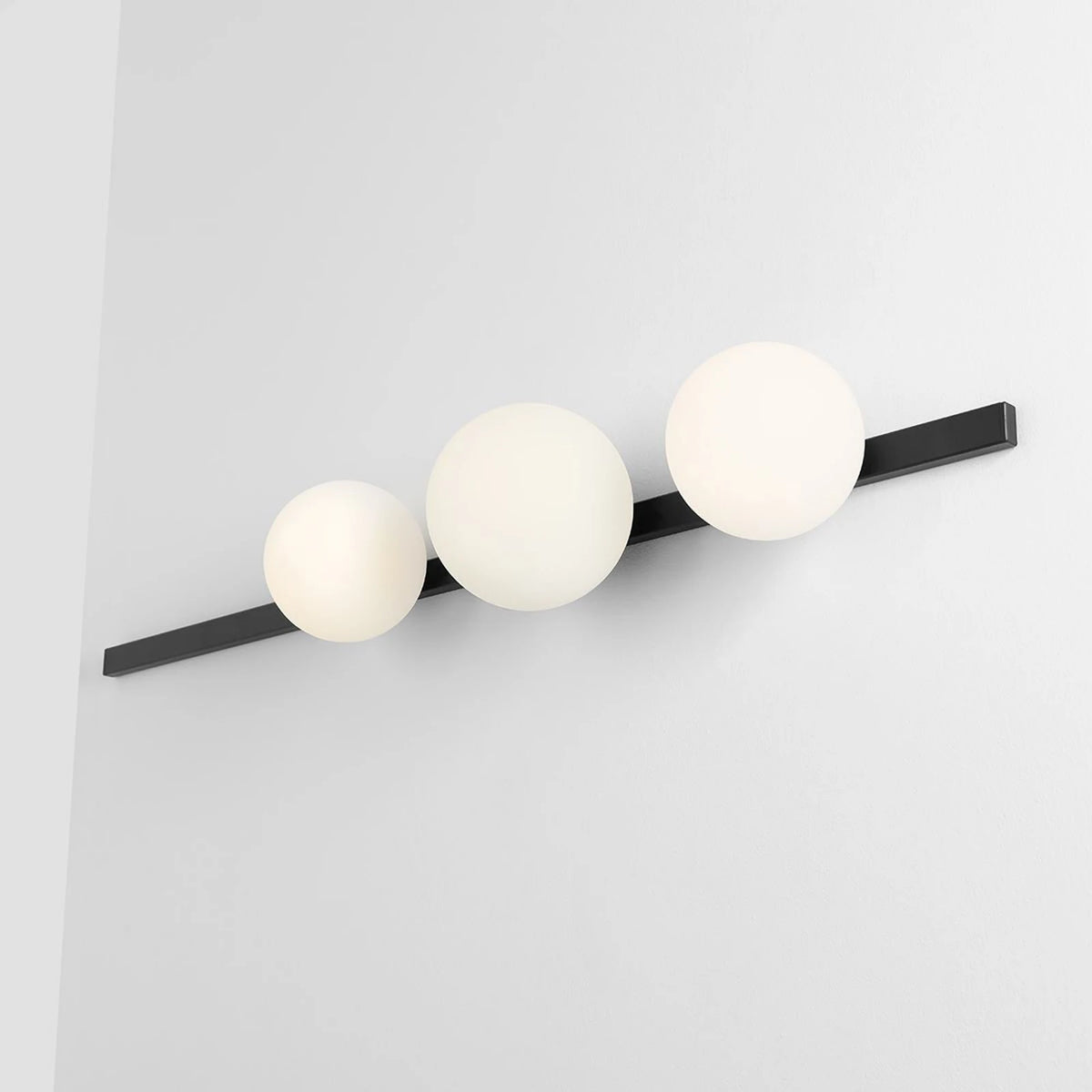 Aldex Wandleuchte Garda 3 schwarz Metall Glas 3-flammig Wandlampe Lampe Spot - 5904798656461