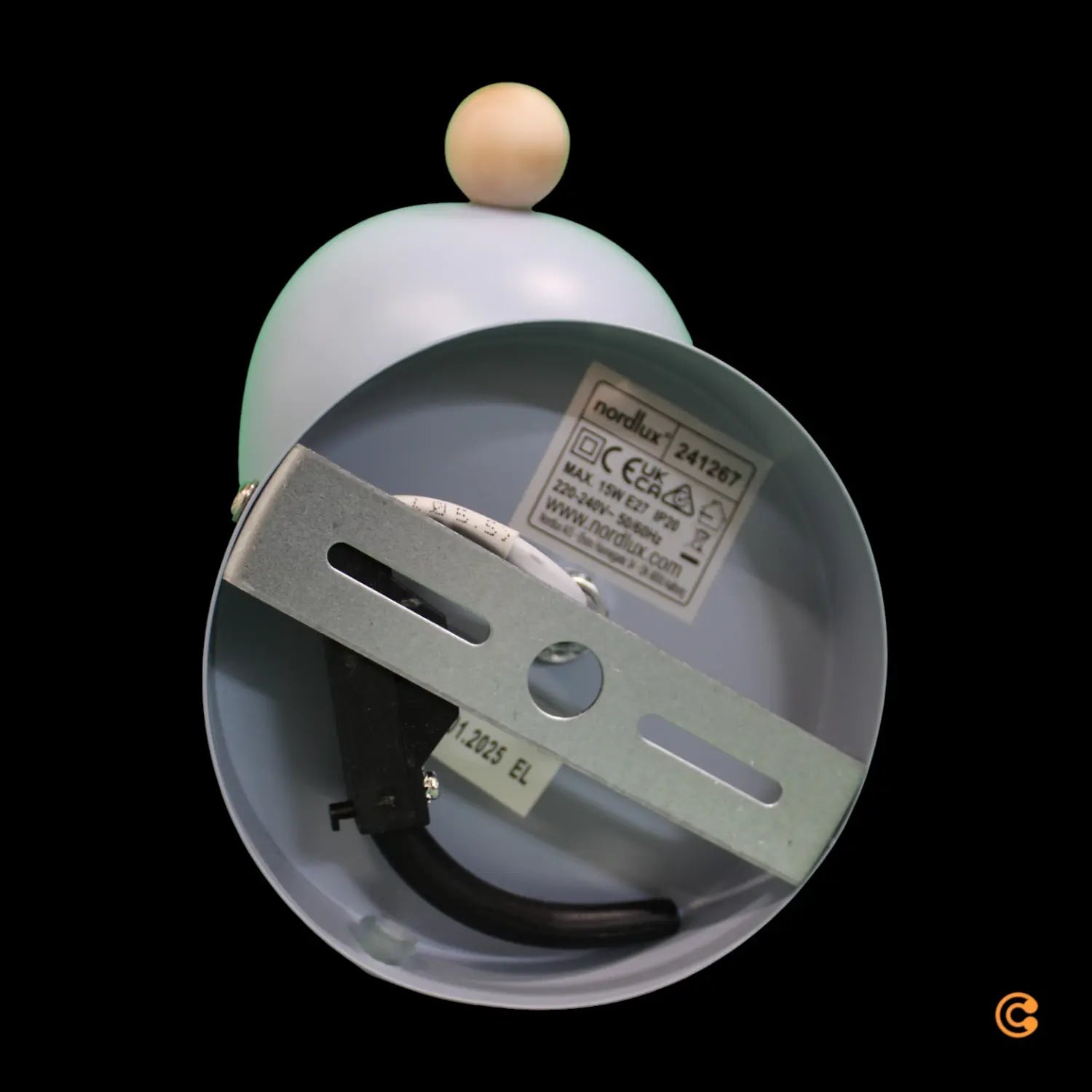 Nordlux Wandleuchte Lampe Gaston Kabel Stecker Metall Blau B-Ware - 5704924018749