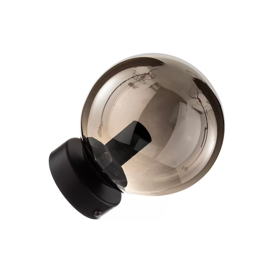 Wandleuchte Glassy Schwarz Grafit Glas E14 ø 14 Cm Wandlampe Lampe Leuchte Spot B-Ware - 5901738918924