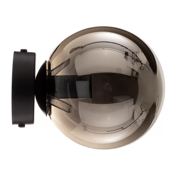Wandleuchte Glassy Schwarz Grafit Glas E14 ø 14 Cm Wandlampe Lampe Leuchte Spot B-Ware - 5901738918924