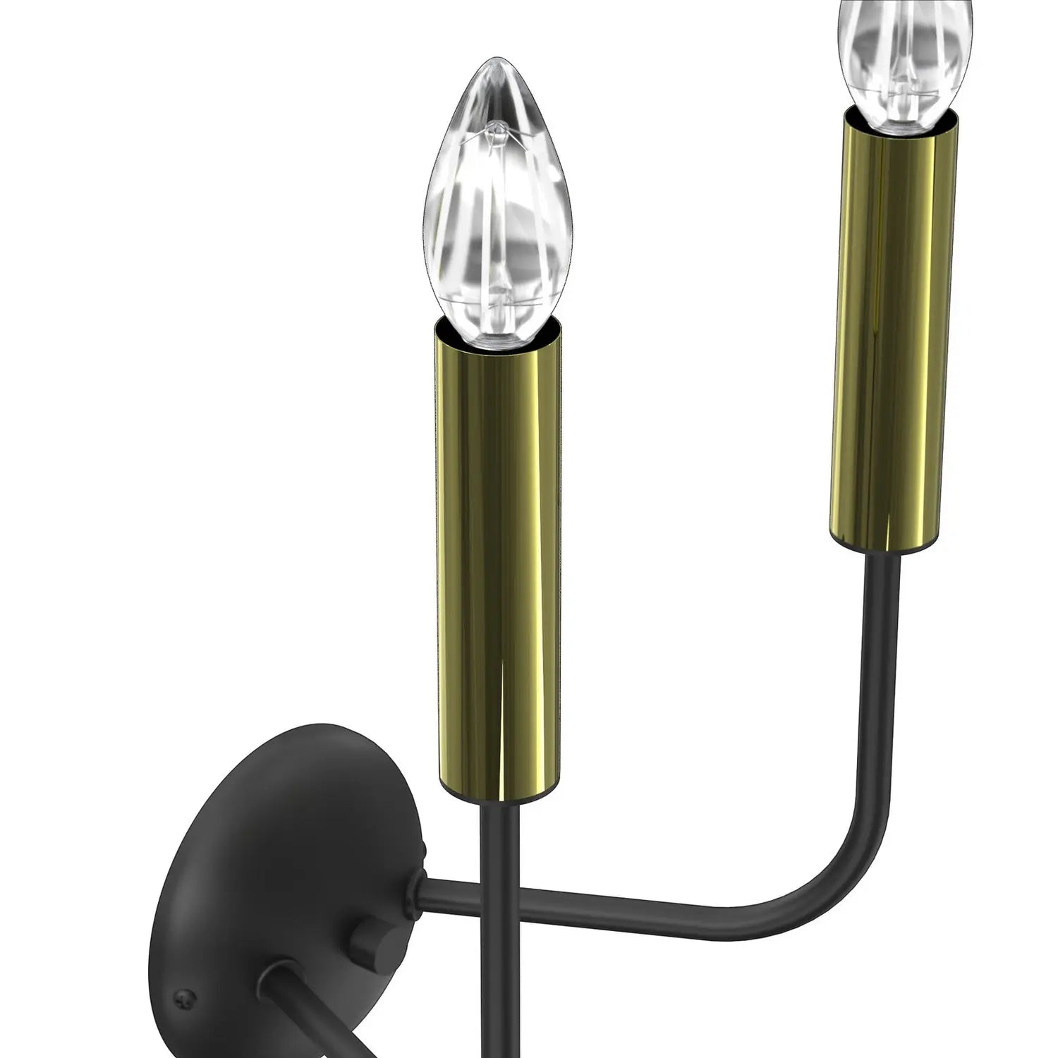B-Ware Hedwig Wandleuchte Wandlampe Leuchte Leuchterdesign Schwarz Matt Gold Matt Stahl - 5907565942781