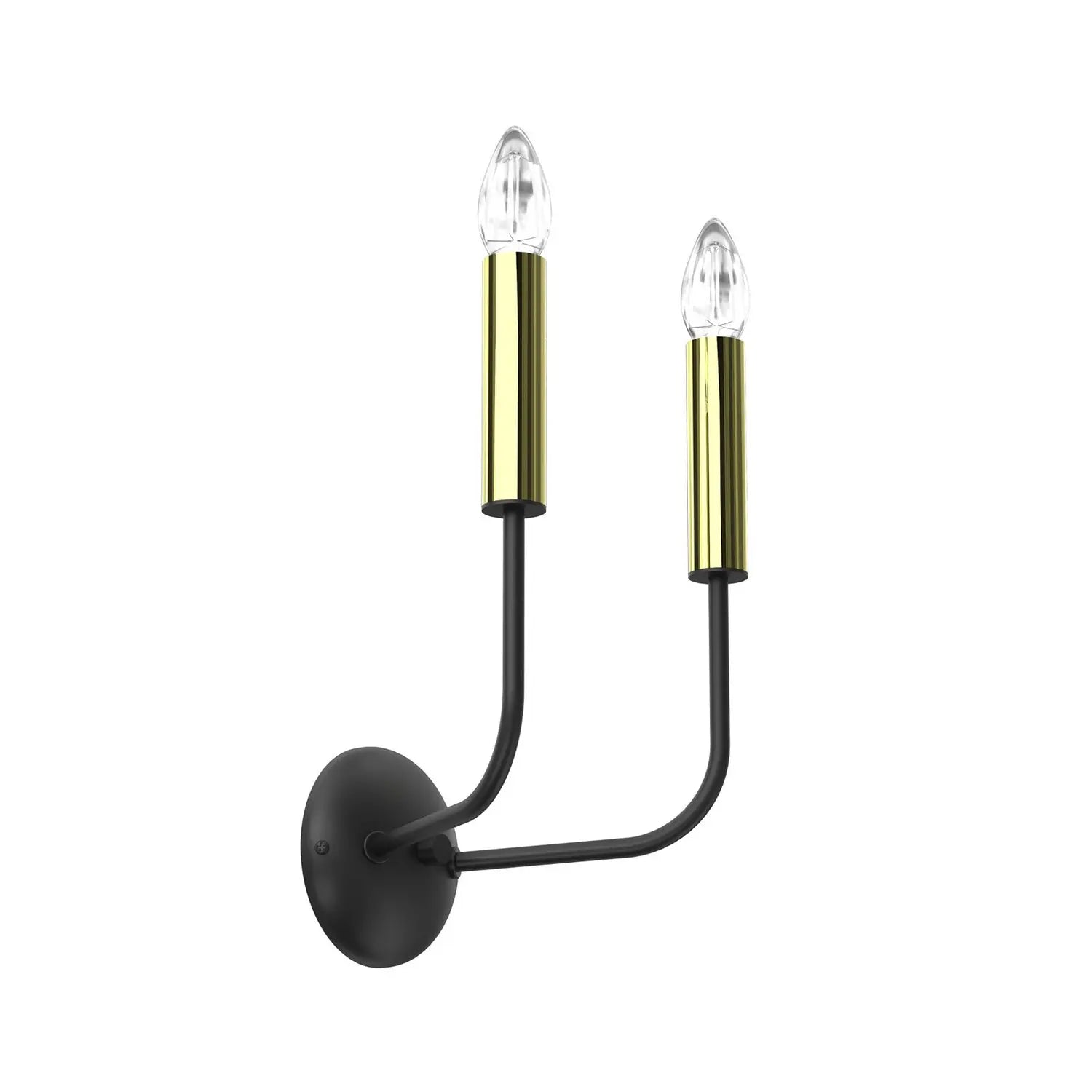 B-Ware Hedwig Wandleuchte Wandlampe Leuchte Leuchterdesign Schwarz Matt Gold Matt Stahl - 5907565942781