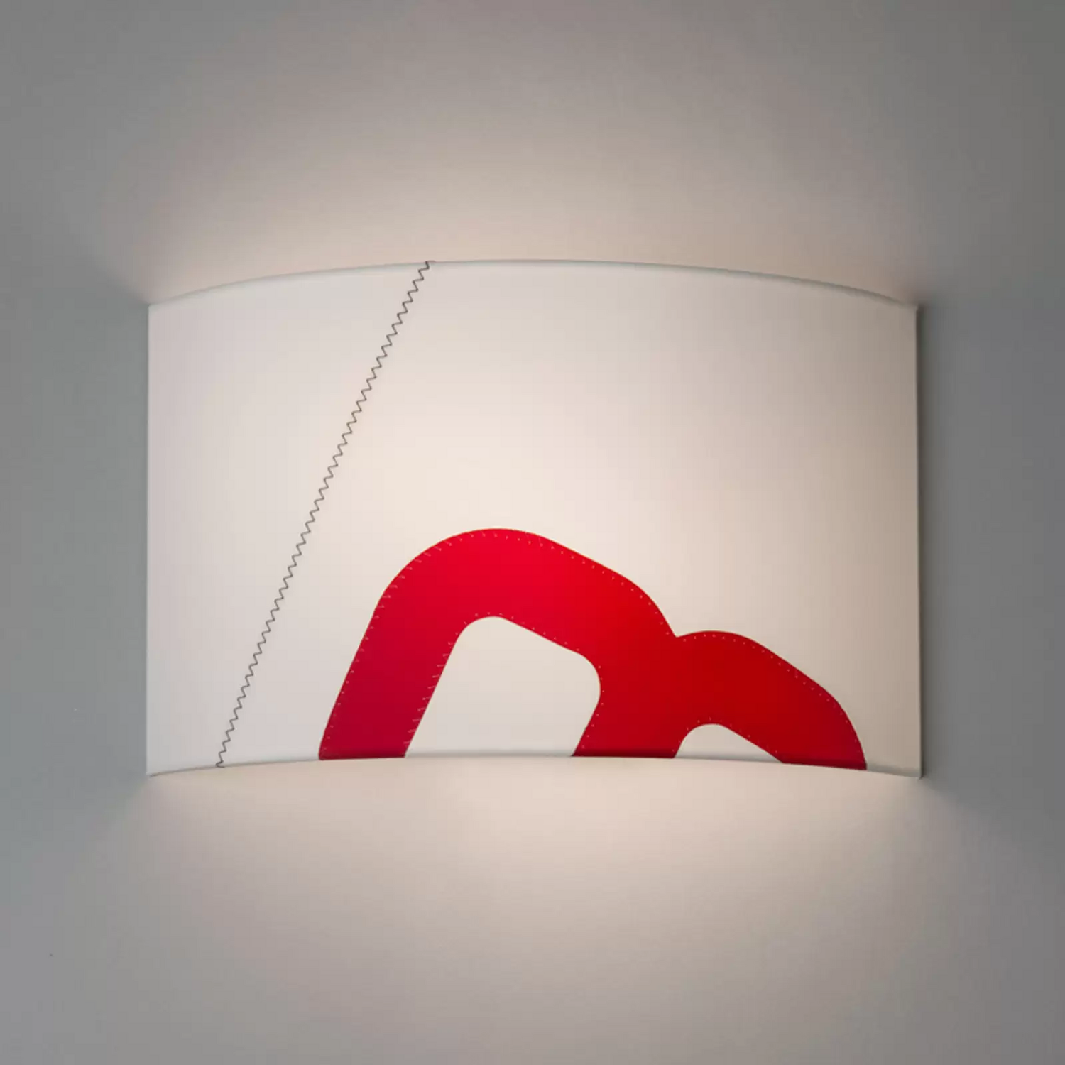 B-Ware Lumbono Wandleuchte Heimathafen Aus Segel Weiß/Rot Wandlampe Lampe Siehe Text - 705632056004