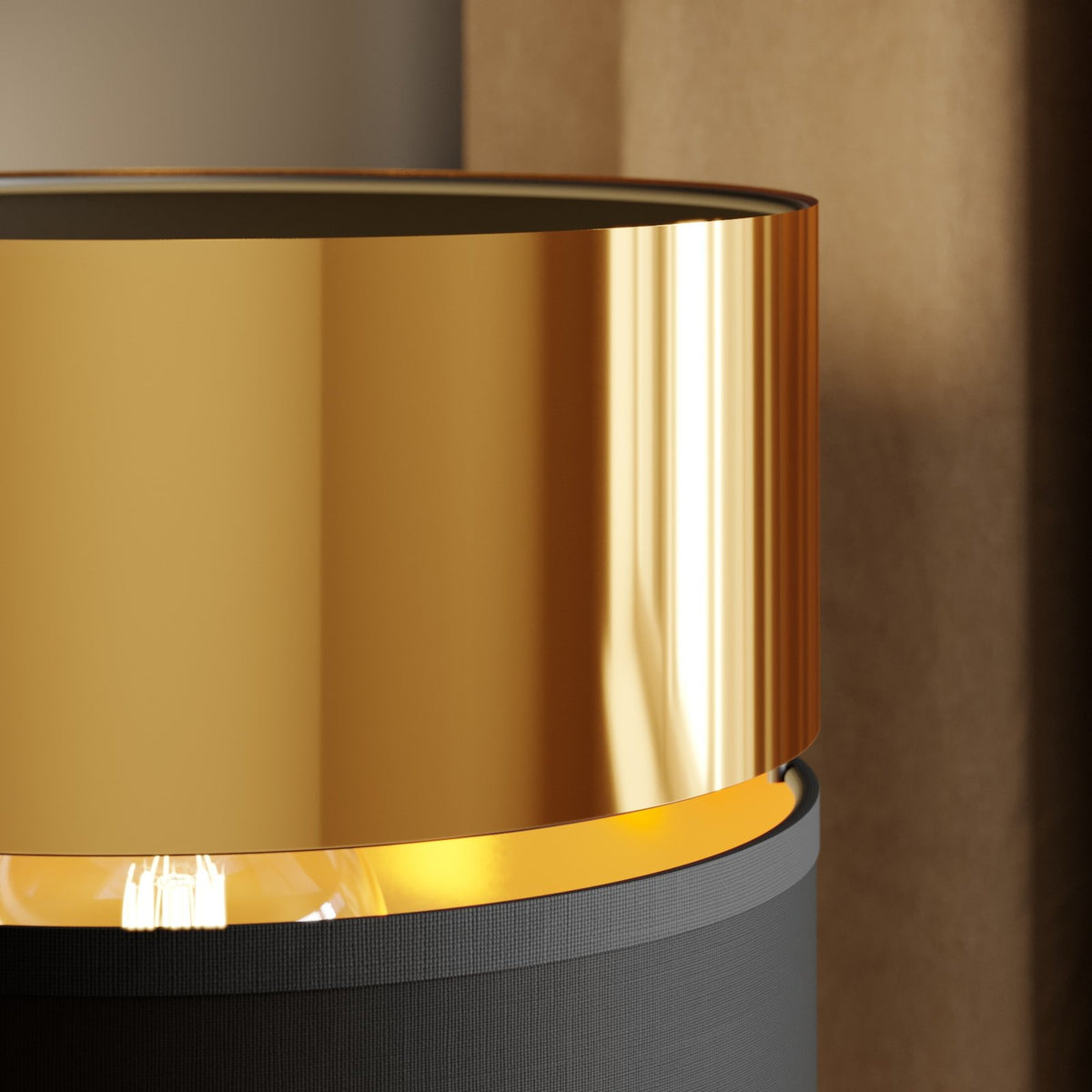Euluna Wandleuchte Hilton schwarz gold LED-Leselicht Wandleuchte Wandlicht 764 - 5901780525798