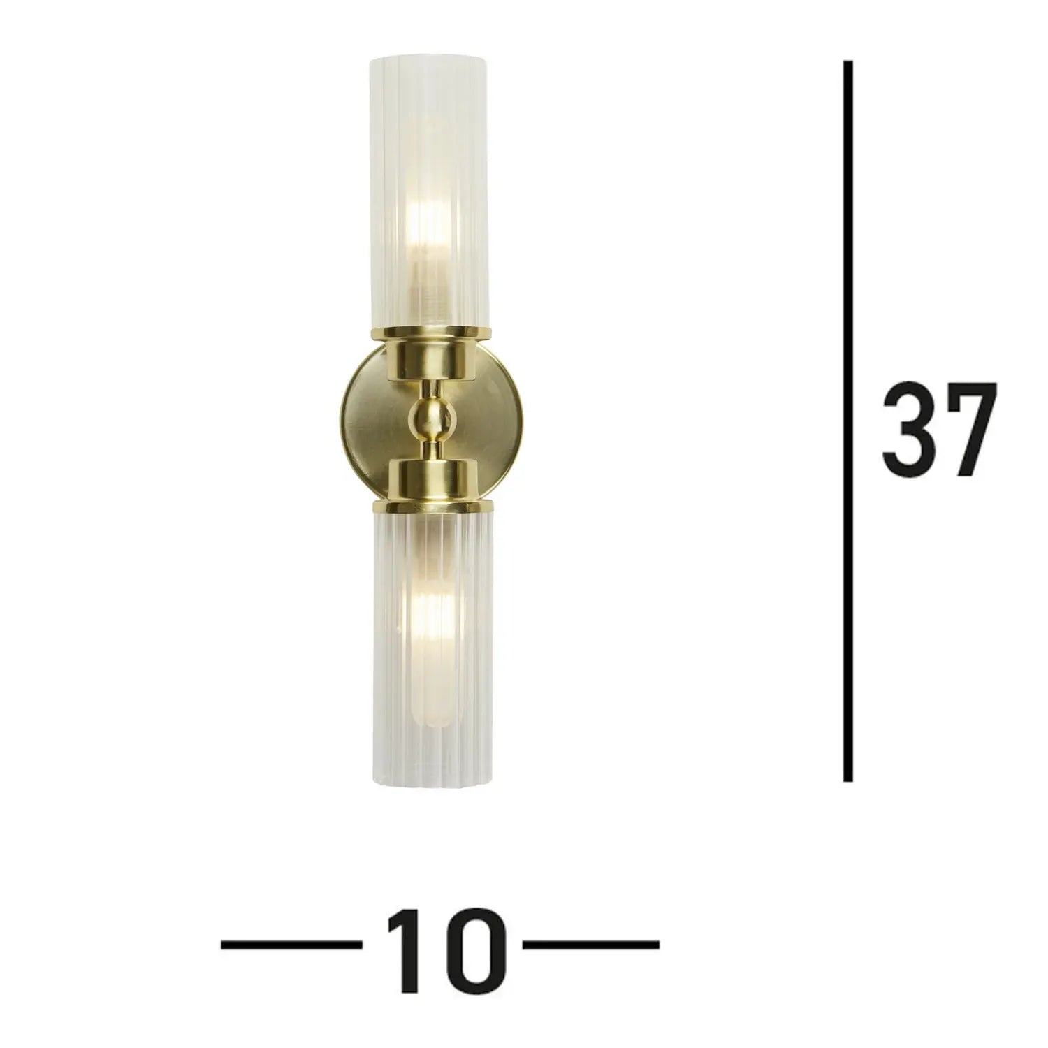 B-Ware Searchlight Wandleuchte Wandlampe Lampe Imperial Messing Stahl Glas Ip44 G9 Led - 5053423271972