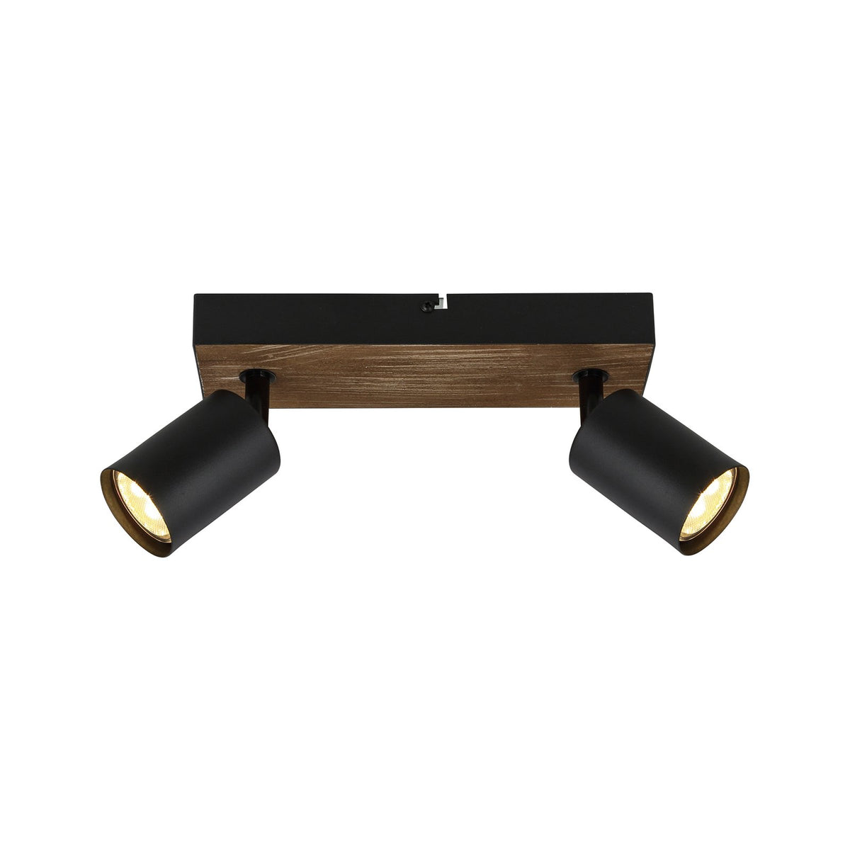 Jello Wandleuchte Wandlampe Holzleuchte schwarz holz zweiflammig Beleuchtung - 4004353428388