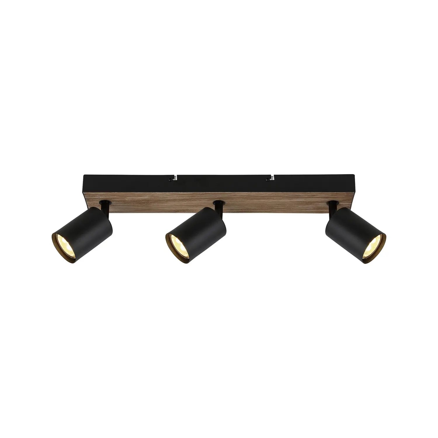 B-Ware Brilliant Wandleuchte Wandlampe Jello Wood Led Holz Metall Schwarz Dreiflammig - 4004353428395