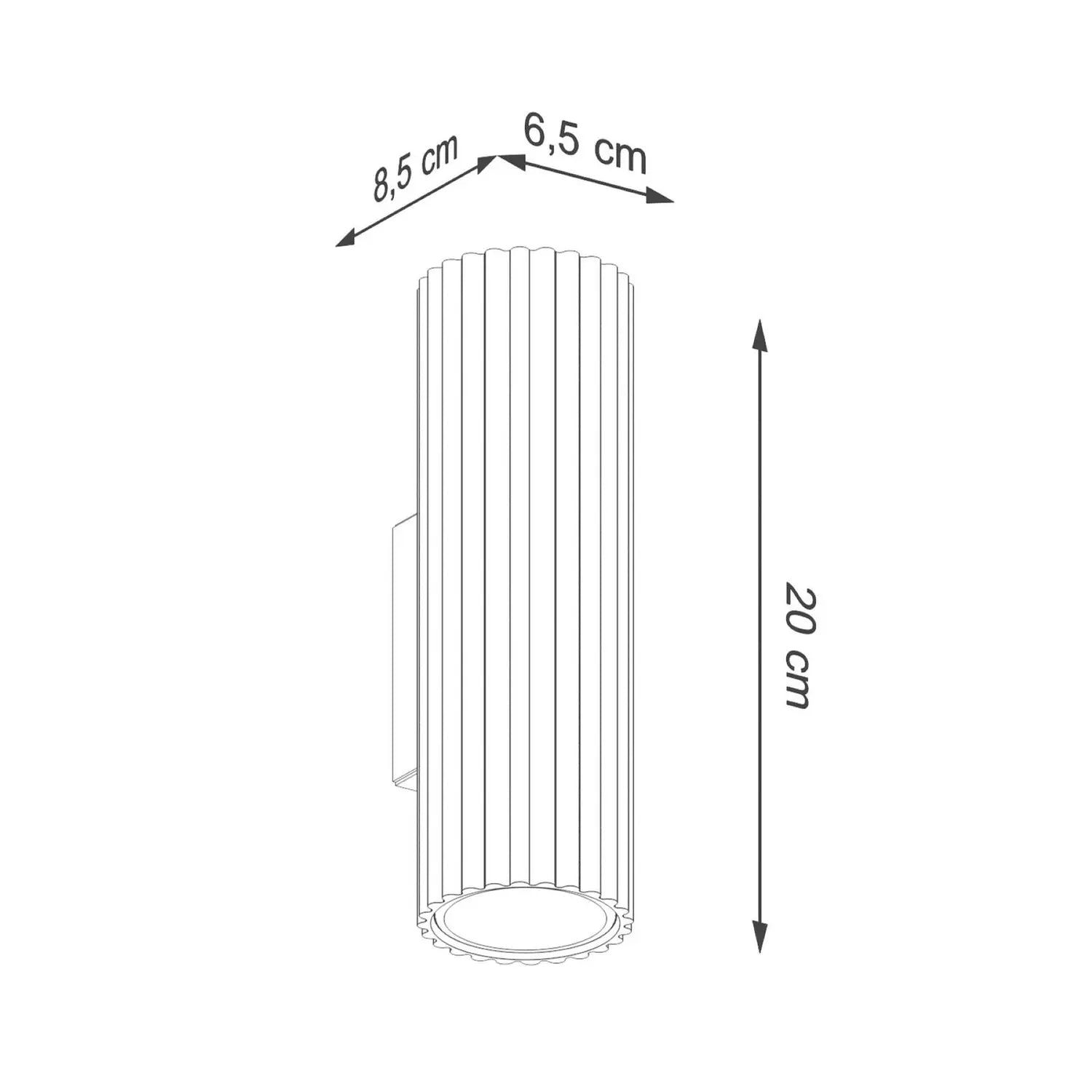 B-Ware Wandleuchte Karbon Wandlampe Aluminium Schwarz 2 Flammig Dimmbar 20 Cm Gu10 Led - 5907073023965