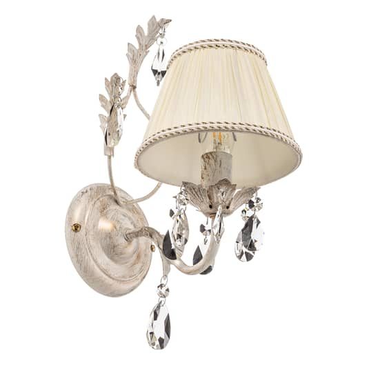 B-Ware Euluna Wandleuchte Karen Wandlampe Wandlicht Leuchte Lampe Einflammig Elfenbein  - 8030626518506