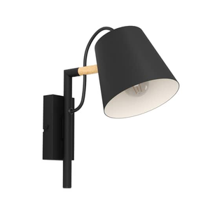 B-Ware Eglo Wandleuchte Lacey Wandlampe Leselampe Lampe Leuchte Wohnzimmerlampe Schwarz