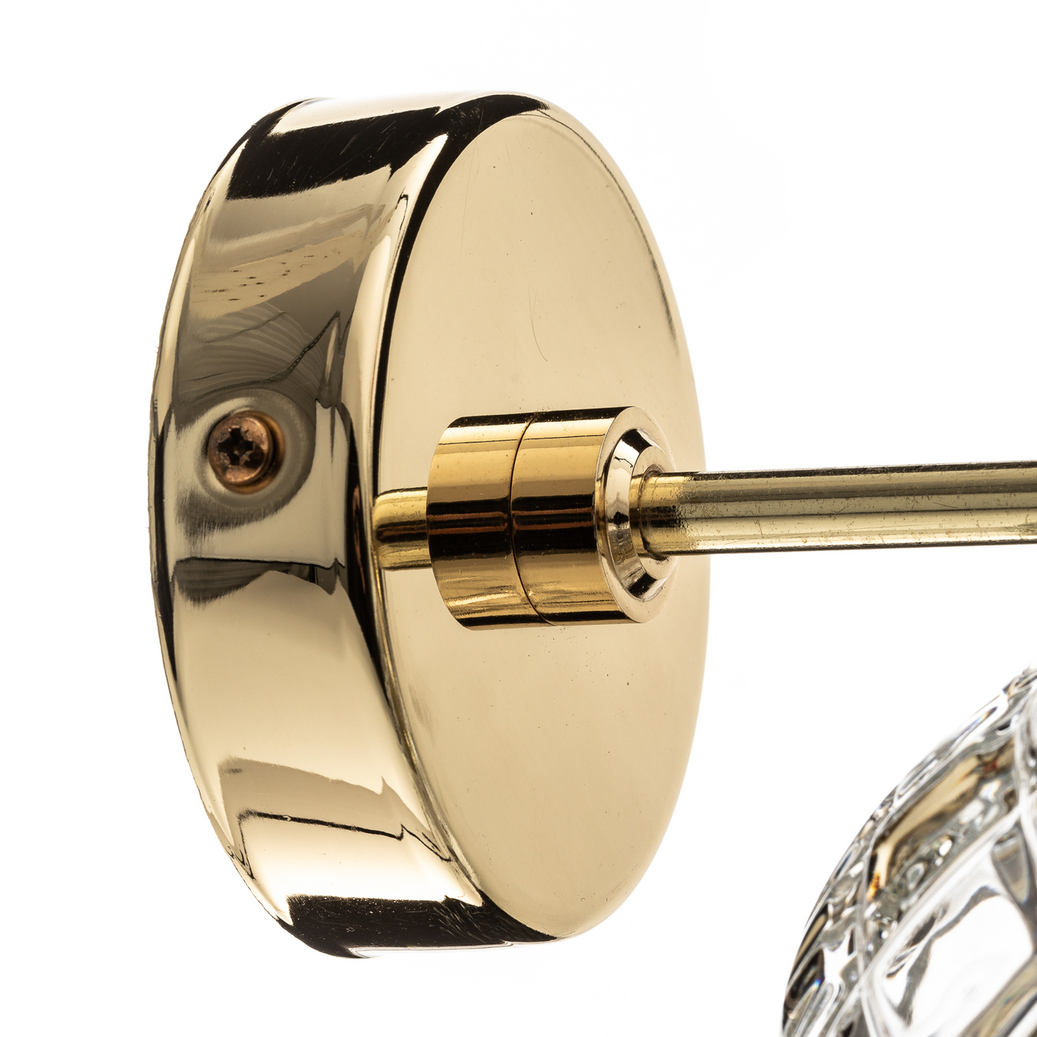 Wandleuchte Lampe Odel Glas Messing Transparent E27 Leuchte Siehe Text/Foto B-Ware - 5902553216462