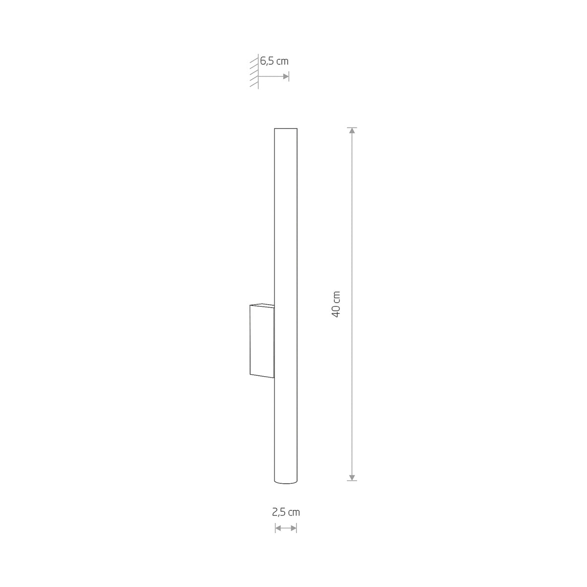 Laser Wandleuchte Wandlampe braun Metall 40 cm hoch G9 - 5903139105637