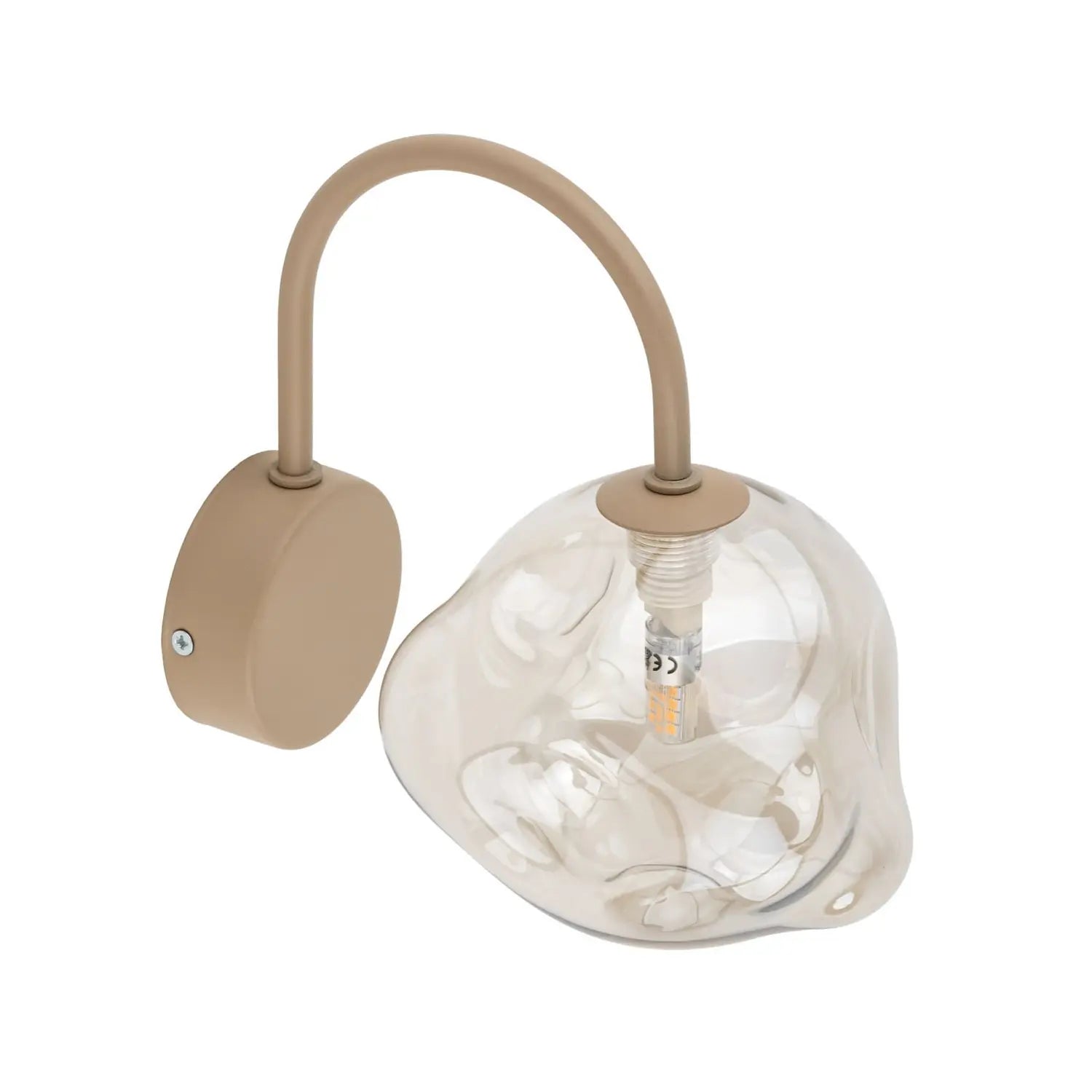 B-Ware Wandleuchte Wandlampe Lava Glas Beige Leuchte Lampe Led G9 Beleuchtung 189 - 5906135111527