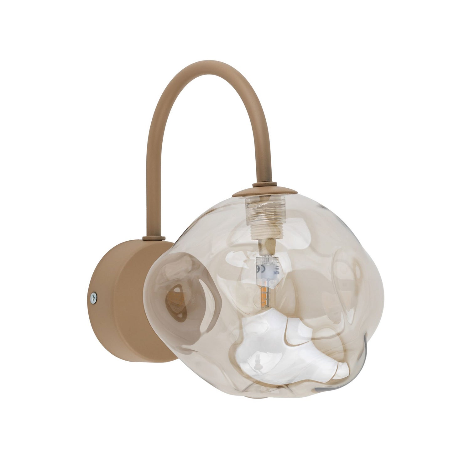B-Ware Wandleuchte Wandlampe Lava Glas Beige Leuchte Lampe Led G9 Beleuchtung 189 - 5906135111527