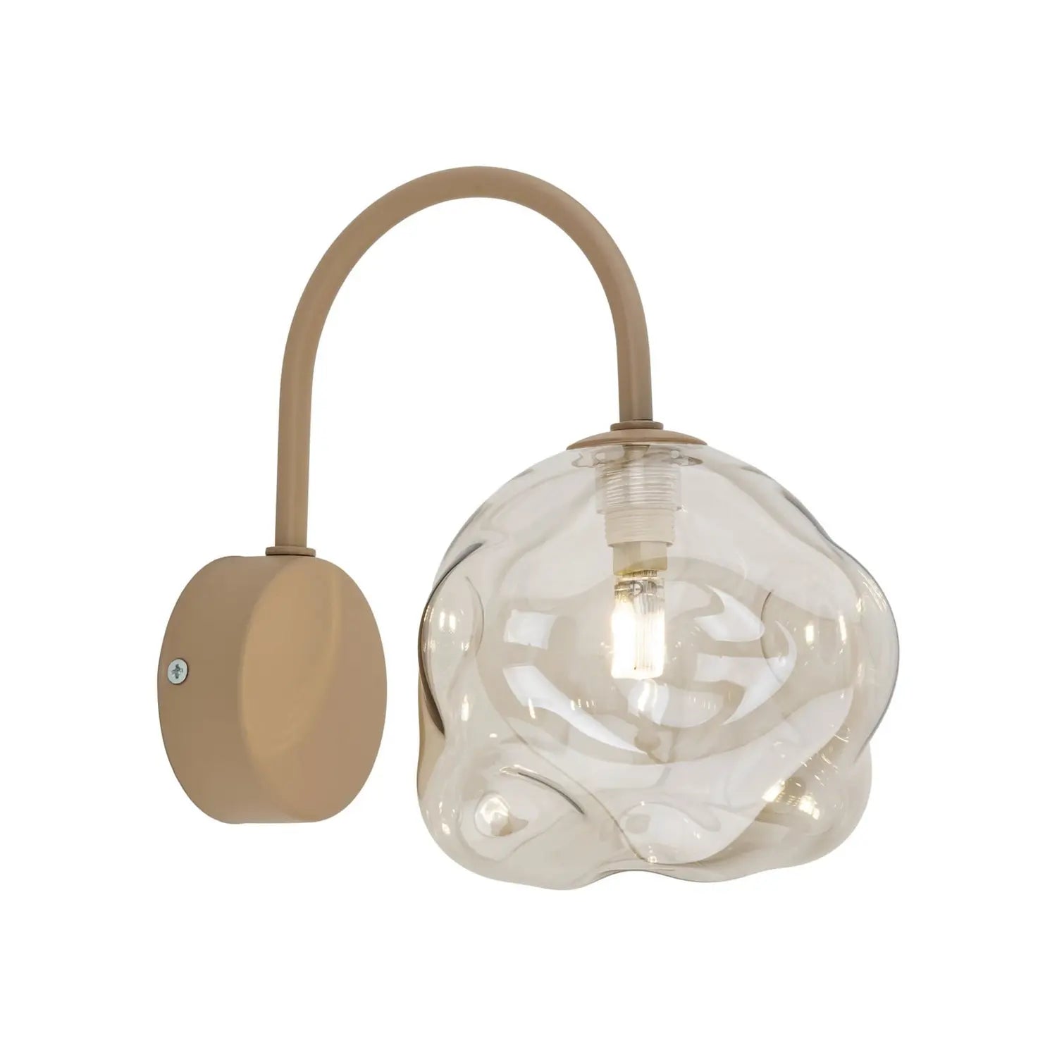 B-Ware Wandleuchte Wandlampe Lava Glas Beige Leuchte Lampe Led G9 Beleuchtung 189 - 5906135111527