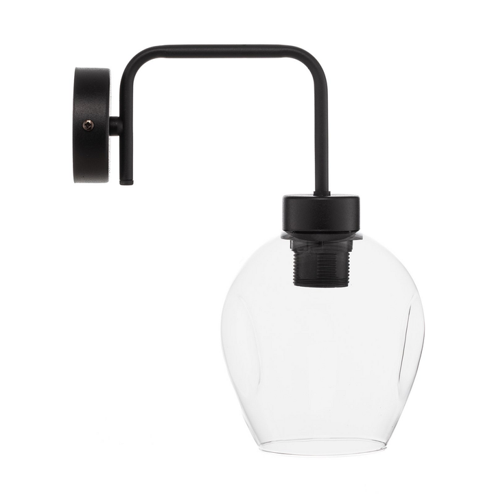 Wandleuchte Lukka Wandlampe Leuchte Beleuchtung Einflammig Schwarz Klar Lampe B-Ware - 5901738923140