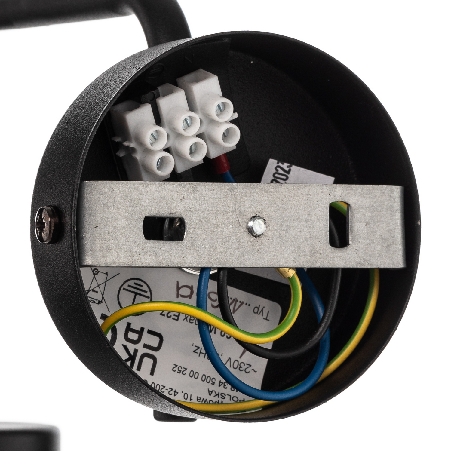 B-Ware Wandleuchte Lukka Wandlampe Leuchte Beleuchtung Einflammig Schwarz Klar Lampe