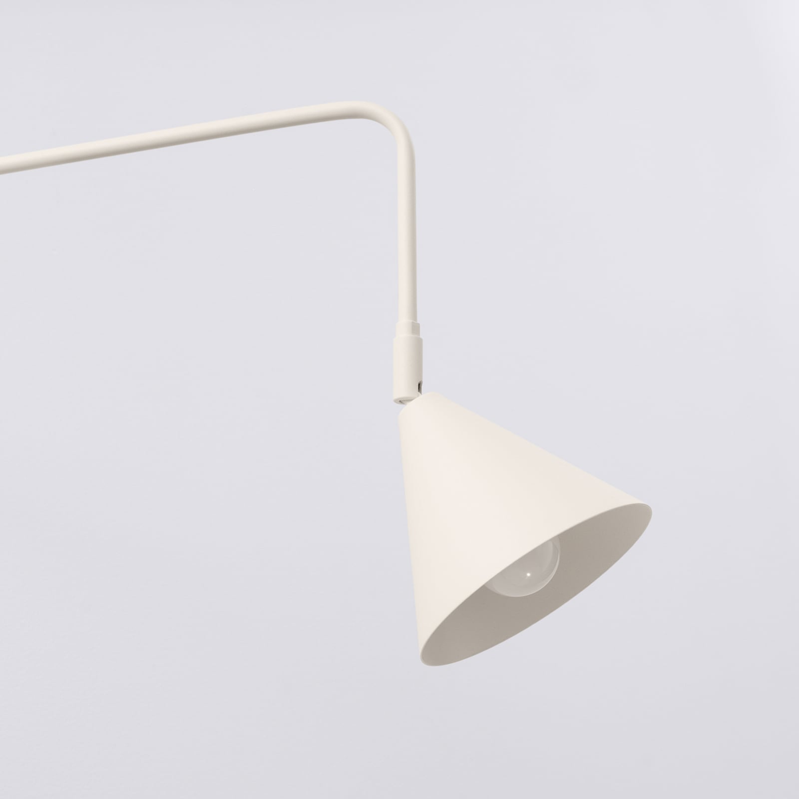 Wandleuchte Wandlampe LYS Beige Stahl Stecker E14 LED Skandinavisch Ø 14 cm - 5907073081279