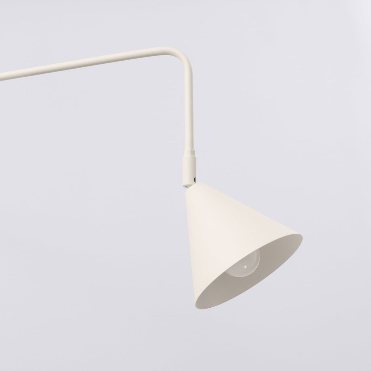 Wandleuchte Wandlampe LYS Beige Stahl Stecker E14 LED Skandinavisch Ø 14 cm - 5907073081279