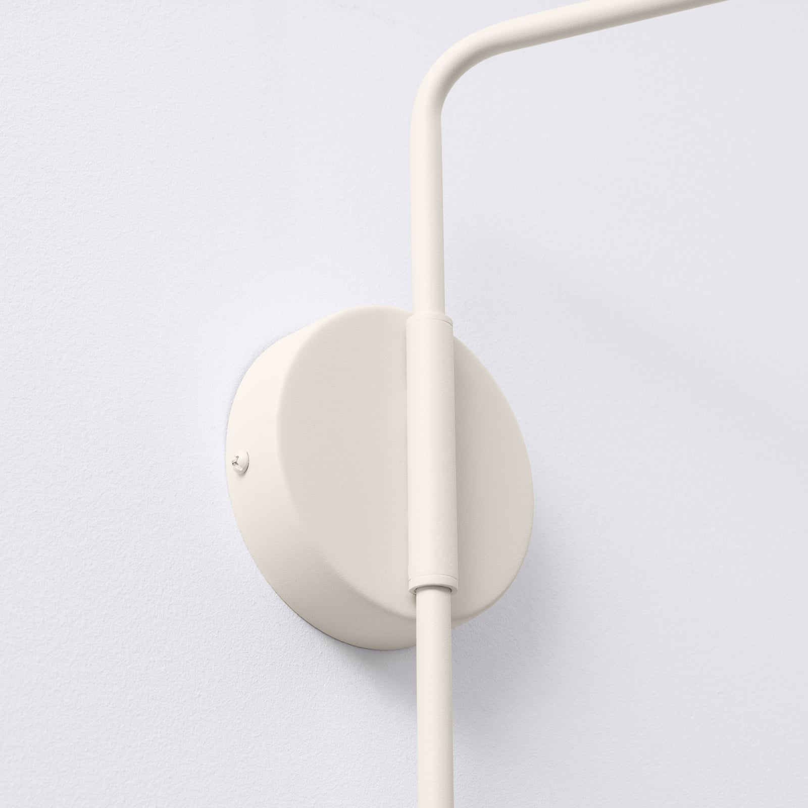 Wandleuchte Wandlampe LYS Beige Stahl Stecker E14 LED Skandinavisch Ø 14 cm - 5907073081279