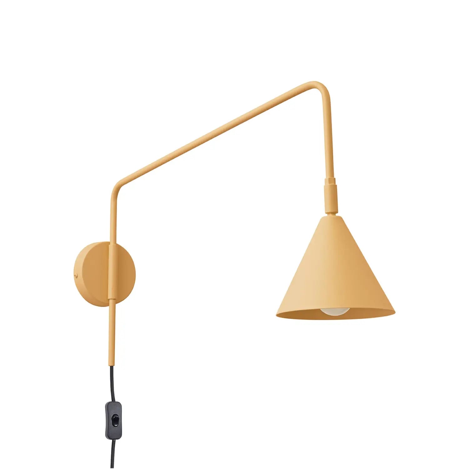 B-Ware Wandleuchte Wandlampe Lys Goldfarben Stahl E14 Led Stecker Schalter Kabel Lampe - 5907073081262