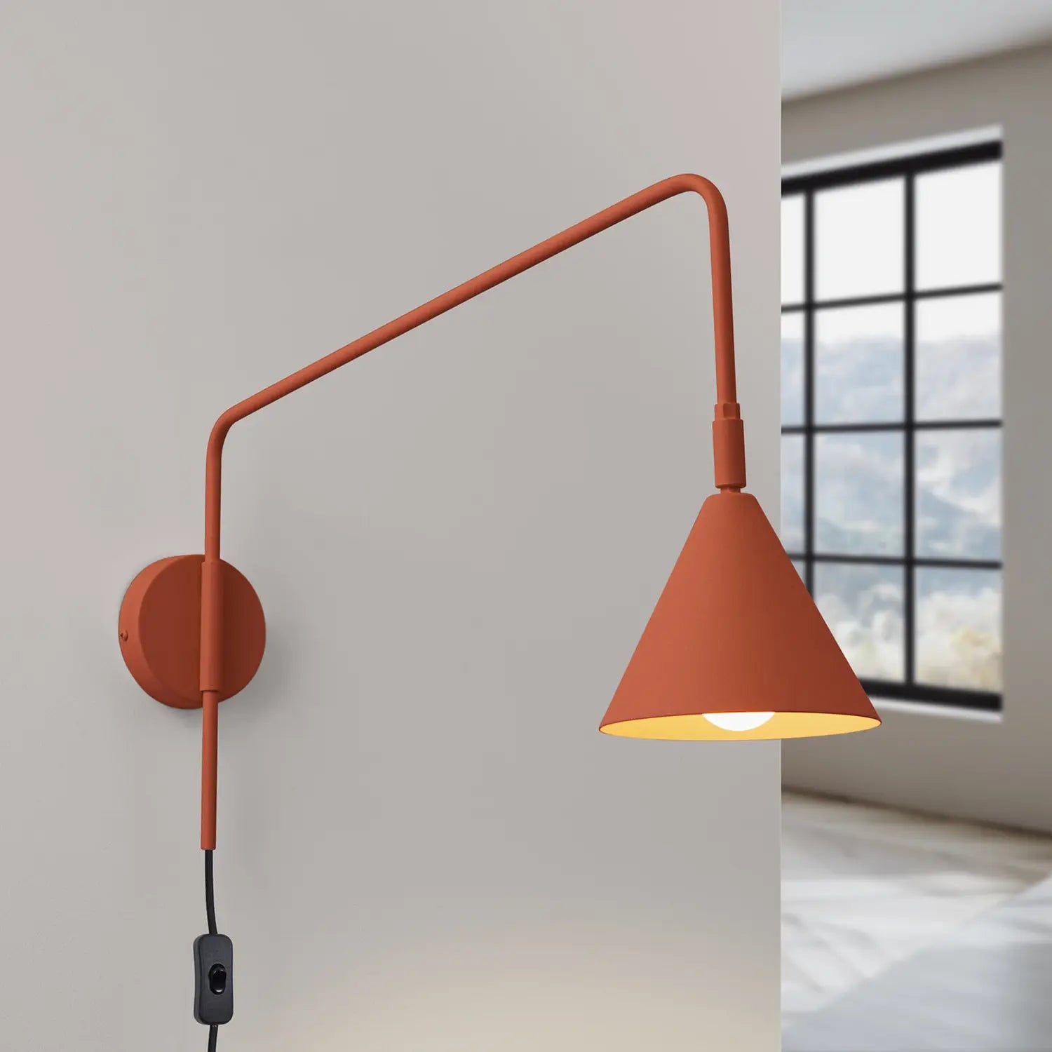 B-Ware Wandleuchte Wandlampe Lys Metall Ocker Stecker E14 Led Schlafzimmer Wohnzimmer - 5907073081293
