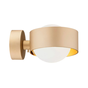 B-Ware Euluna Wandleuchte Mado Opalglas/Messing Einflammig Wandlampe Lampe Leuchte Spot