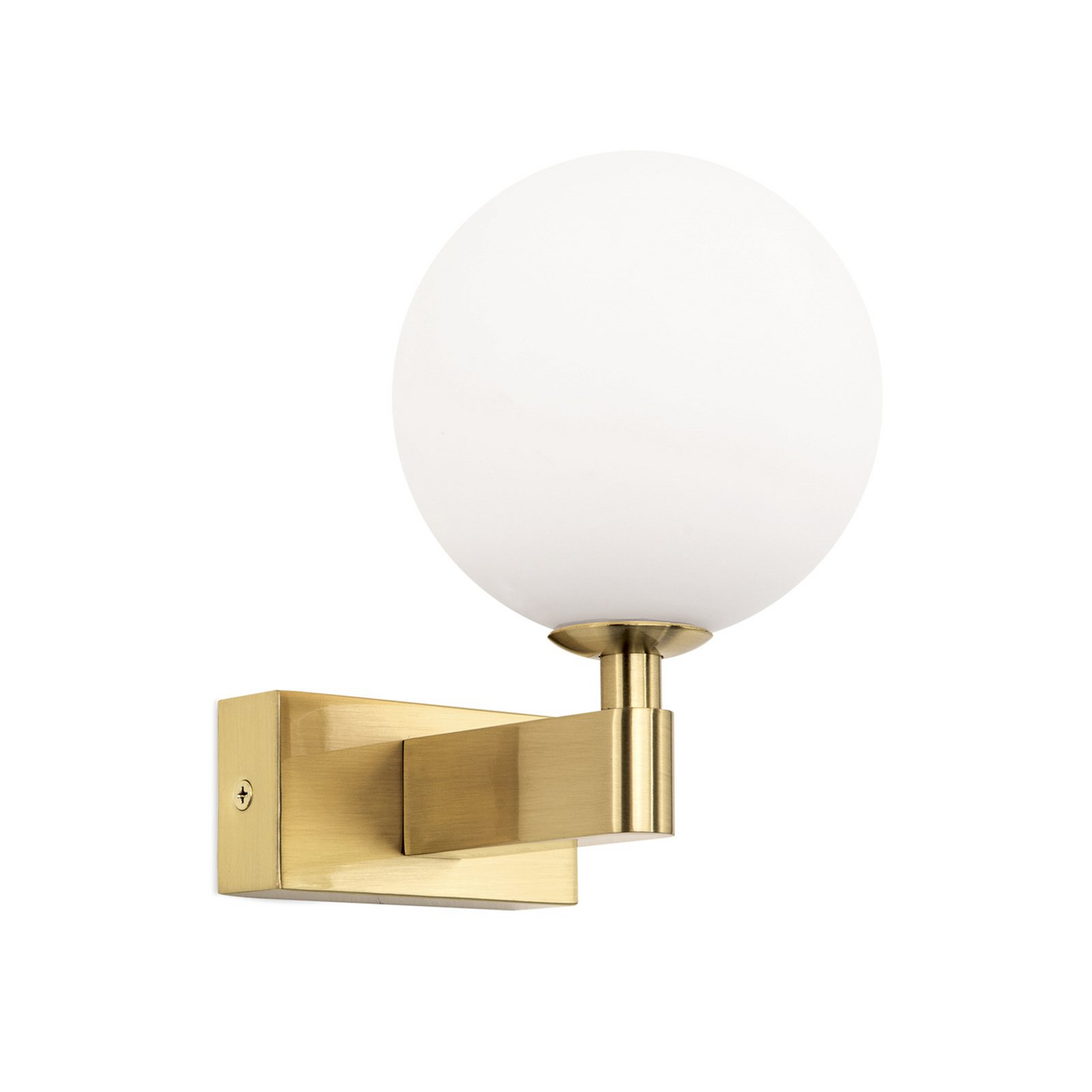 Orion Wandleuchte Mara Wandlampe Wandlicht Messingfarben Glas 17,5cm Deko Ip44   B-Ware - 9003090277209