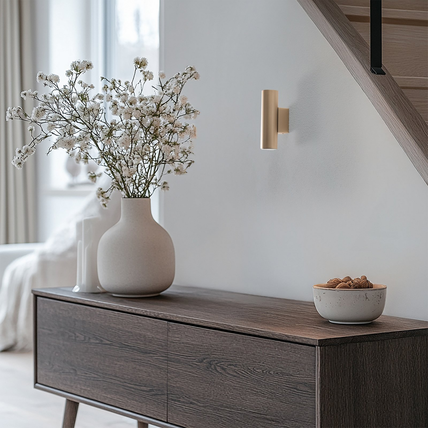 B-Ware Marion Wandleuchte Lampe Gu10 Gold Stahl Höhe 18 Cm - 5902553238419