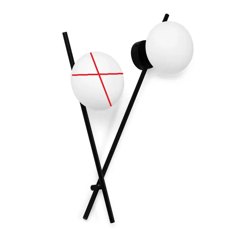 B-Ware Sforzin Wandleuchte Mikado Wandlampe Flurleuchte Lampe Milchglas Siehe Text/Foto - 8050612944928