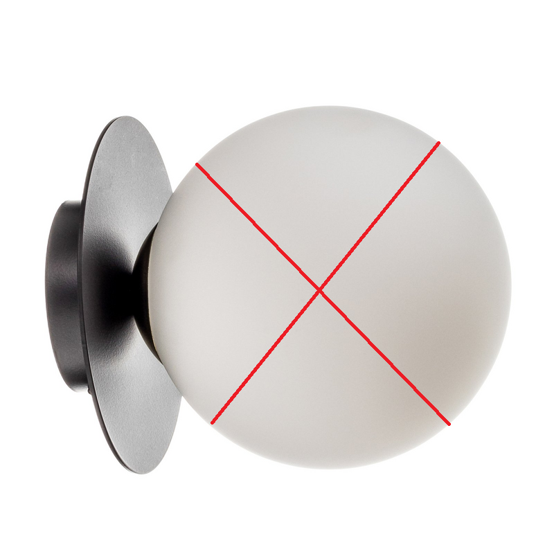 Wandleuchte Minerva K1 Metall Schwarz Lampe Leuchte Wandlicht Siehe Text/Foto B-Ware - 5901738916784