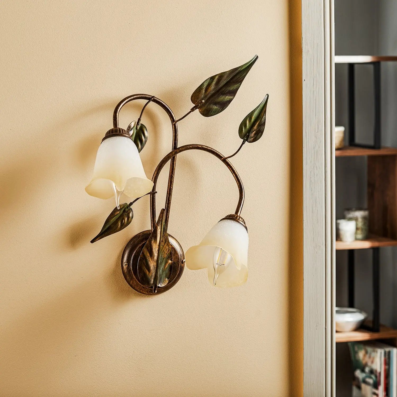 B-Ware Miranda Wandleuchte Lampe Wandlampe Bronze Zweiflammig Beleuchtung Wohnraum - 8030626515451