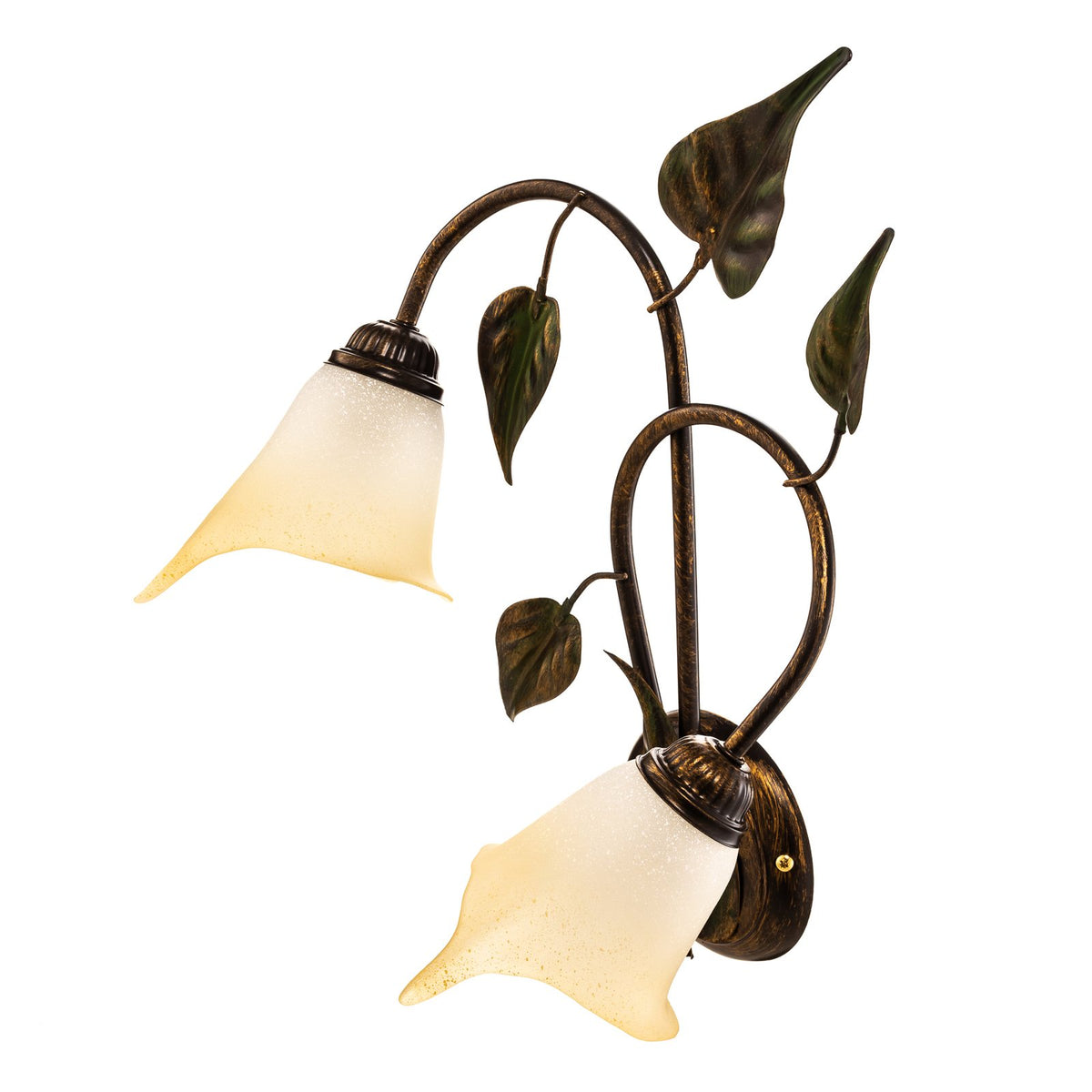 Miranda Wandleuchte Lampe Wandlampe bronze zweiflammig Beleuchtung Wohnraum - 8030626515451