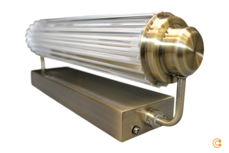 B-Ware Wandleuchte Nimal Double Ip44 Kunststoff Metall Messing Außenwandleuchte Lampe  - 5704924016301