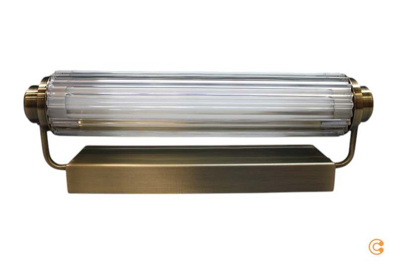 B-Ware Wandleuchte Nimal Double Ip44 Kunststoff Metall Messing Außenwandleuchte Lampe  - 5704924016301